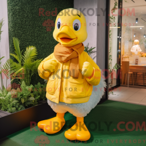 Lemon Yellow Gosling mascot...