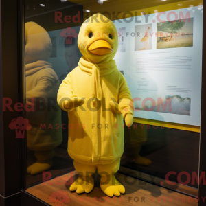 Lemon Yellow Gosling mascot...