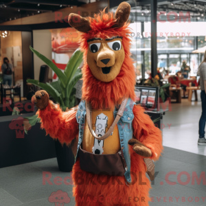 Rust Llama maskot kostume...