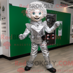 Silver Irish Dancer mascot...