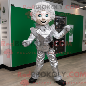 Sølv irsk danser maskot...