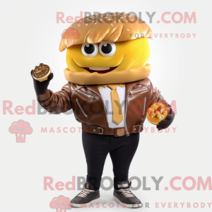 Gold Hamburger mascot...