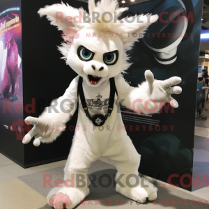 Hvid Chupacabra maskot...