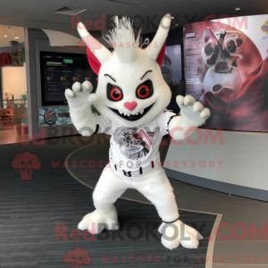 Hvid Chupacabra maskot...
