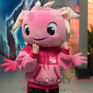 Pink Axolotls mascot...