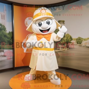 Cream Mandarin mascot...