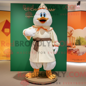 Cream Mandarin mascot...