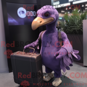 Purple Dodo Bird mascot...