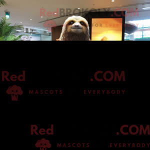 Brown Giant Sloth mascot...