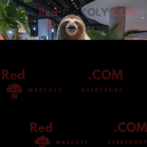 Brown Giant Sloth mascot...