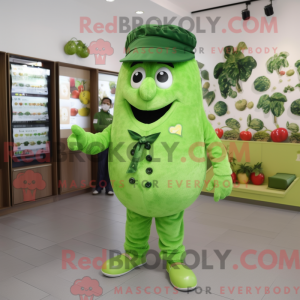 Green Grape mascot costume...