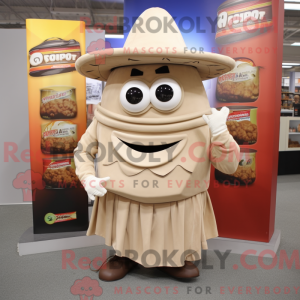 Beige Fajitas mascot...