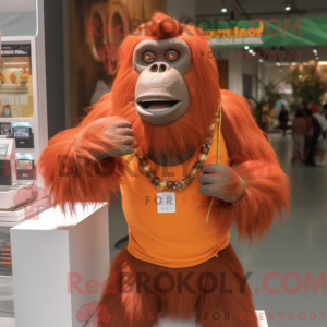 Orangutang maskot kostume...