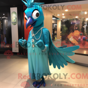 Cyan Woodpecker mascot...