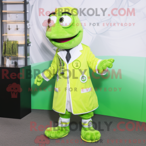 Lime Green Doctor mascot...
