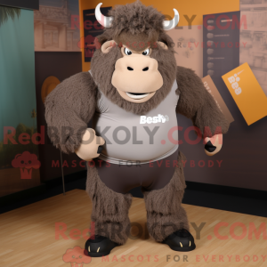 Costume mascotte de bison...