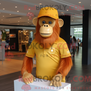 Gold Orangutan mascot...
