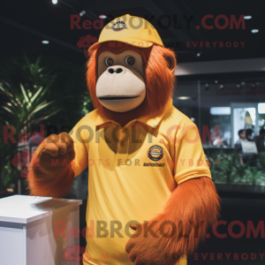 Gold Orangutan mascot...