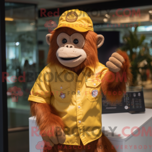 Gold Orangutan mascot...