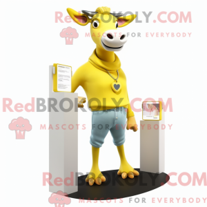 Lemon Yellow Jersey Cow...