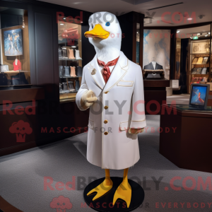 White Duck mascot costume...
