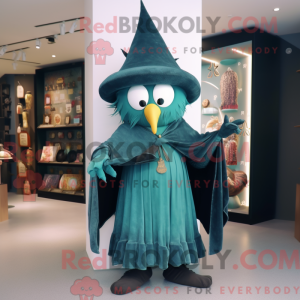 Teal Witch S Hat máscara de...
