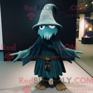 Teal Witch S Hat máscara de...