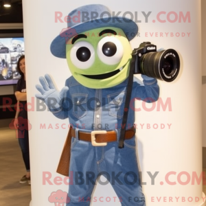 Olive Camera mascot costume...