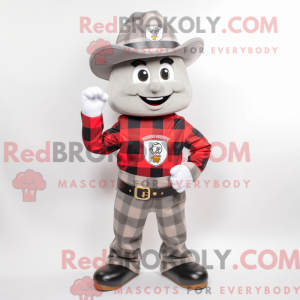 Silver Fire Fighter mascot...