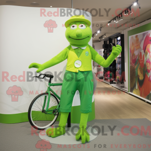 Lime Green Unicyclist...