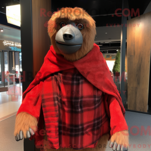Red Giant Sloth mascot...