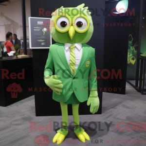 Postava maskota Lime Green...