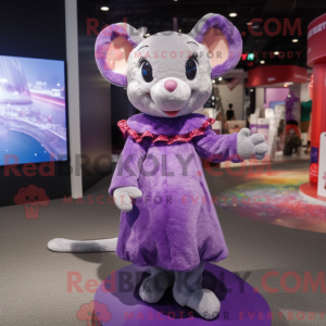 Purple Mouse mascot costume...