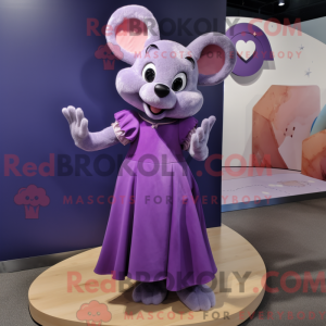 Purple Mouse mascot costume...