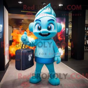 Figura de máscara Cyan Fire...