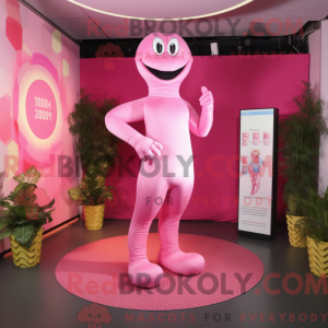 Pink Python mascot costume...