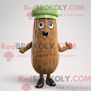 Brown Celery mascot costume...