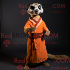 Orange Meerkat maskot...