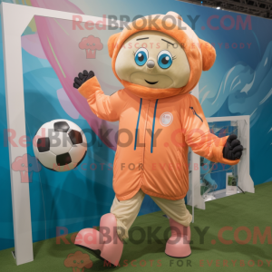 Peach Soccer Goal mascot...