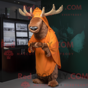 Orange Irish Elk mascot...