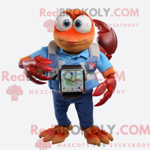 Eremitkrabbe maskot kostume...