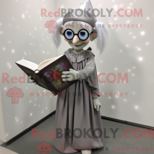 Gray Elf mascot costume...