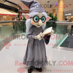 Gray Elf mascot costume...