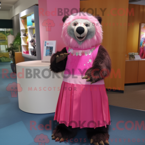Maskottchenkostüm Rosa...