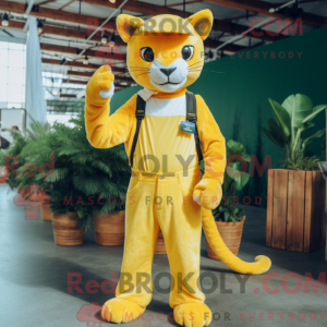 Lemon Yellow Puma mascot...