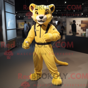 Lemon Yellow Puma mascot...