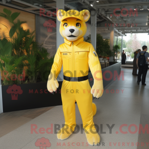 Lemon Yellow Puma mascot...