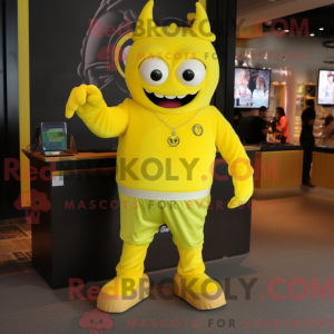 Lemon Yellow Demon mascot...