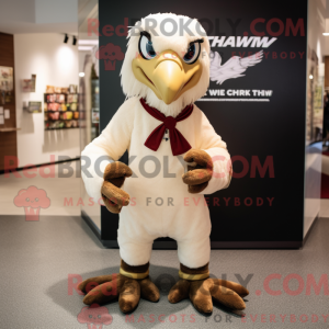 Cream Hawk maskot kostume...