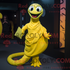 Geel Hydra-mascottekostuum...